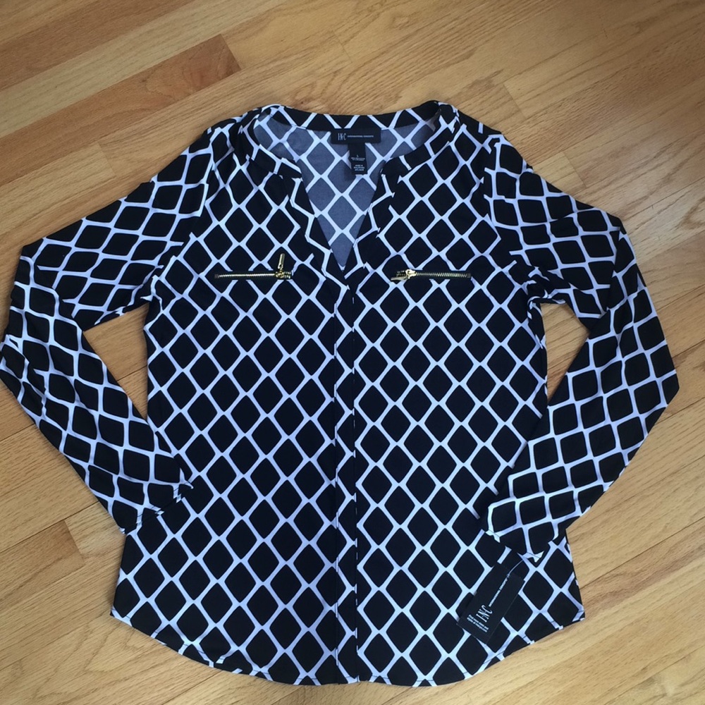 INC V-neck career top - Picture 4 of 8